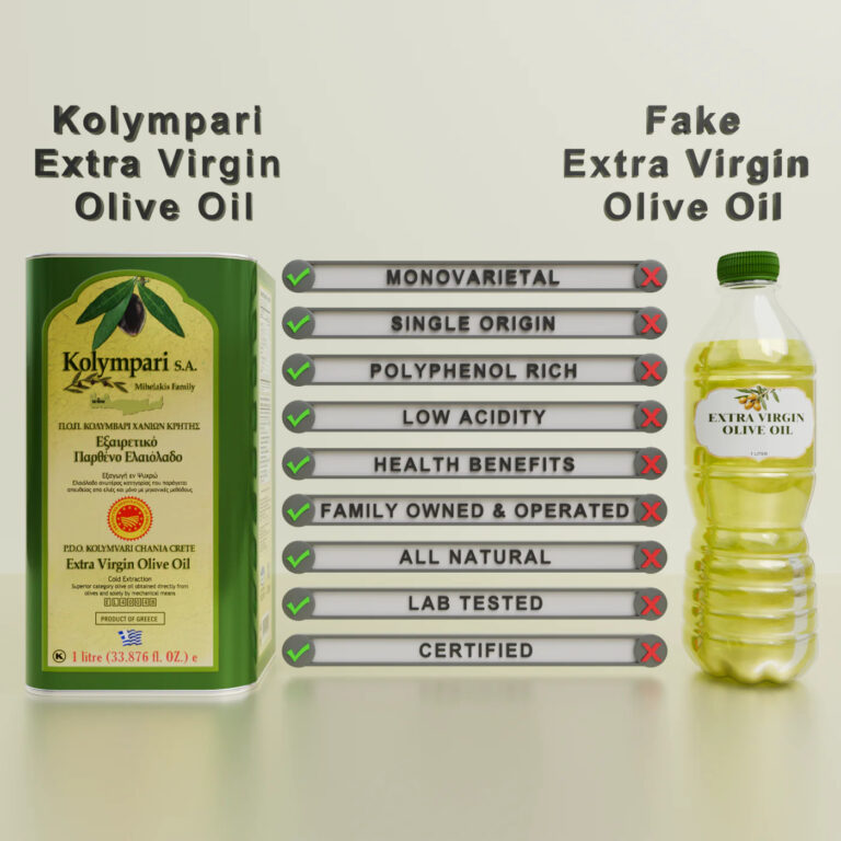 kolympari comparison greek extra virgin olive oil
