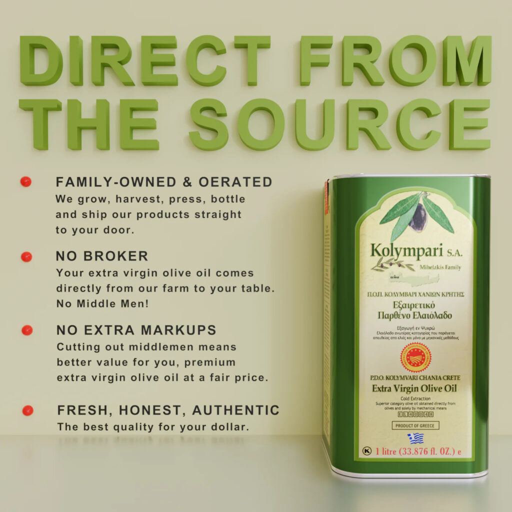 kolympari specifications greek extra virgin olive oil